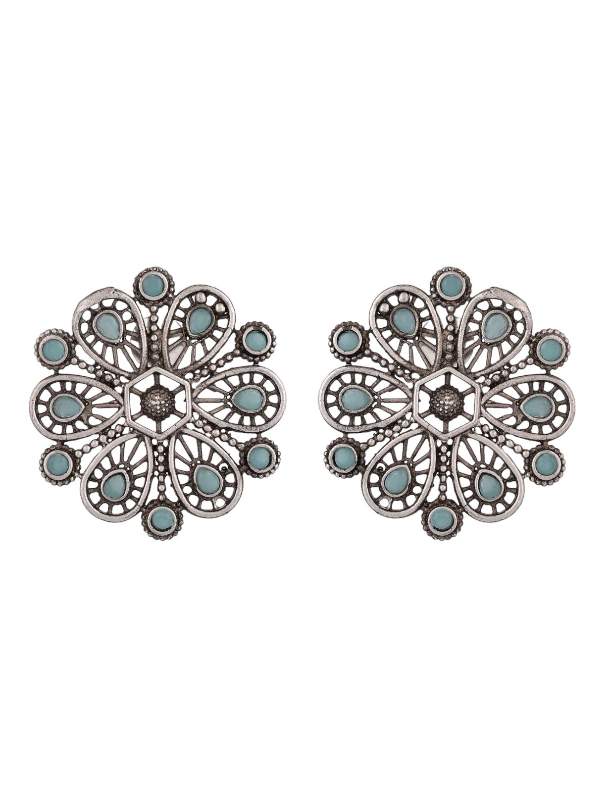 Teal Flower Drops