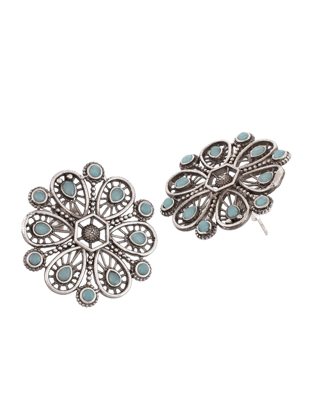 Teal Flower Drops