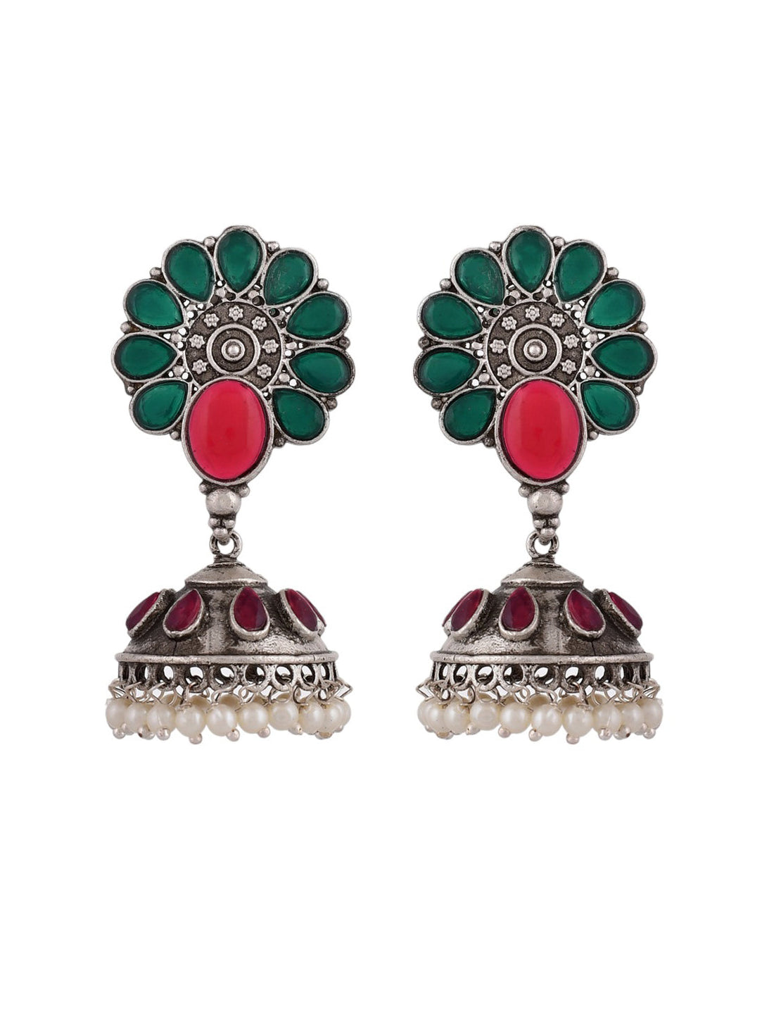 Gilded Grace Jhumkis