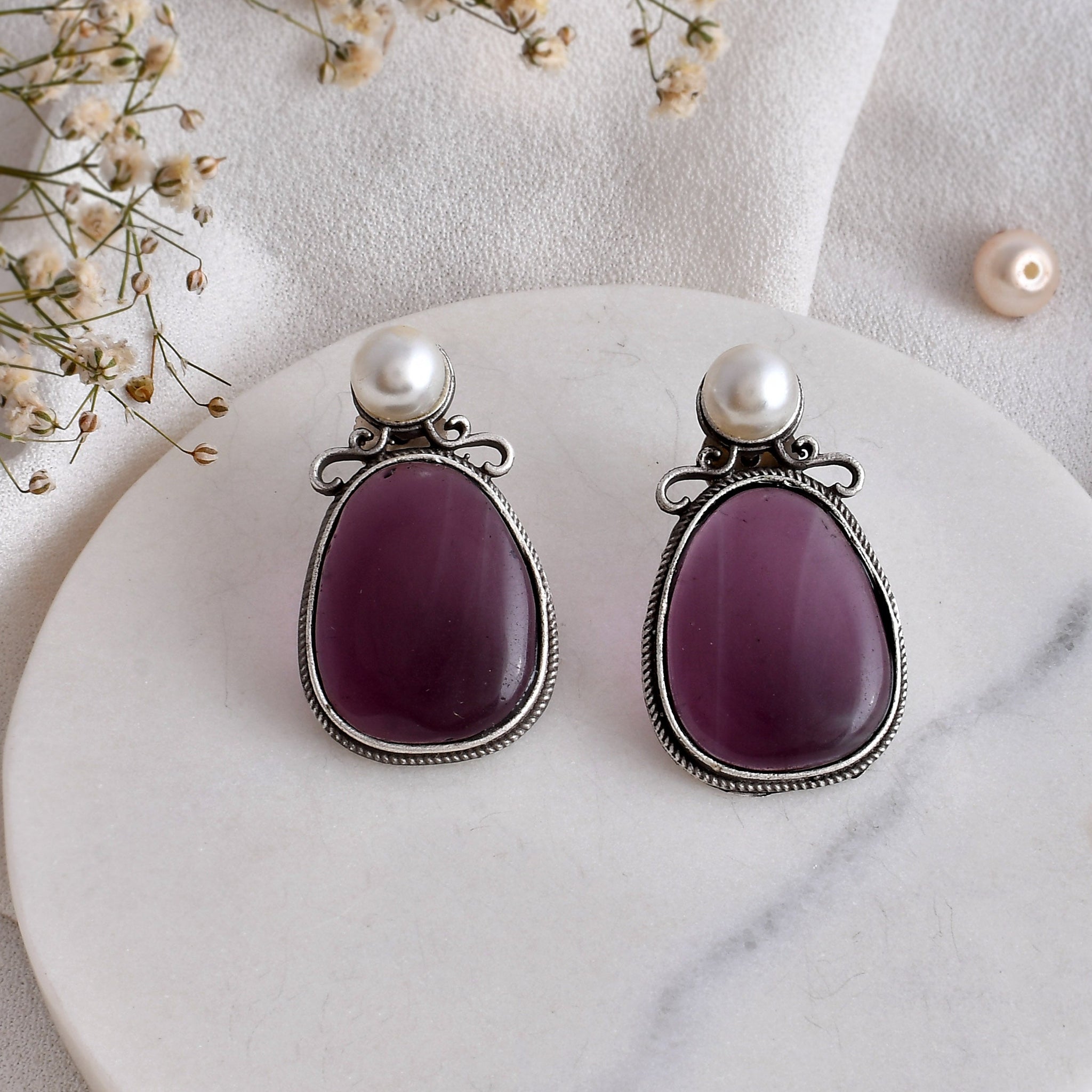 Stone Serenity Earring