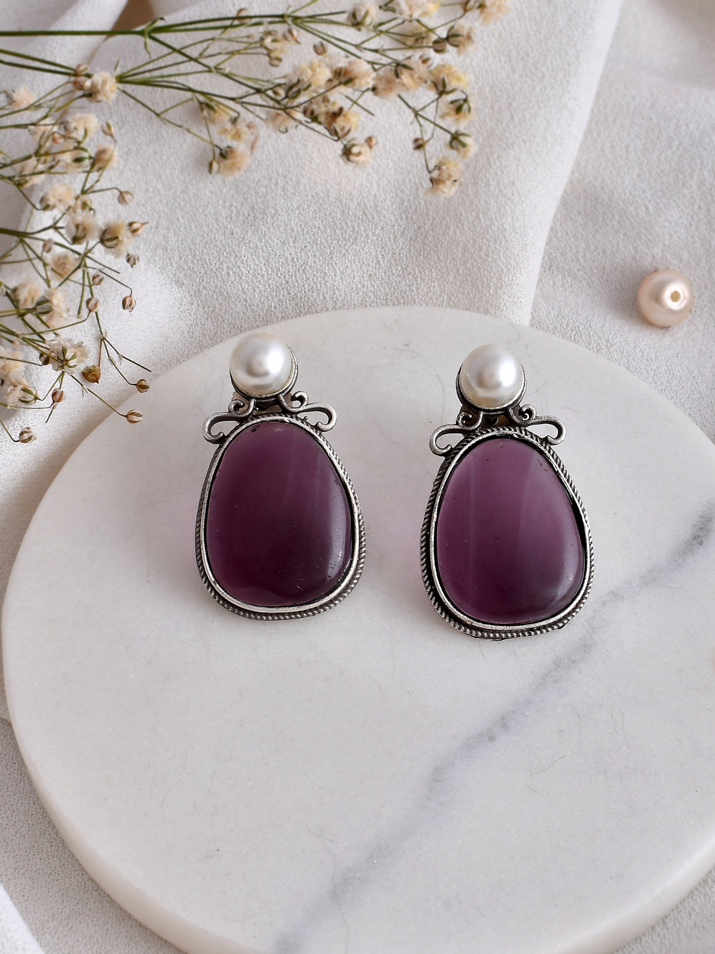 Stone Serenity Earring