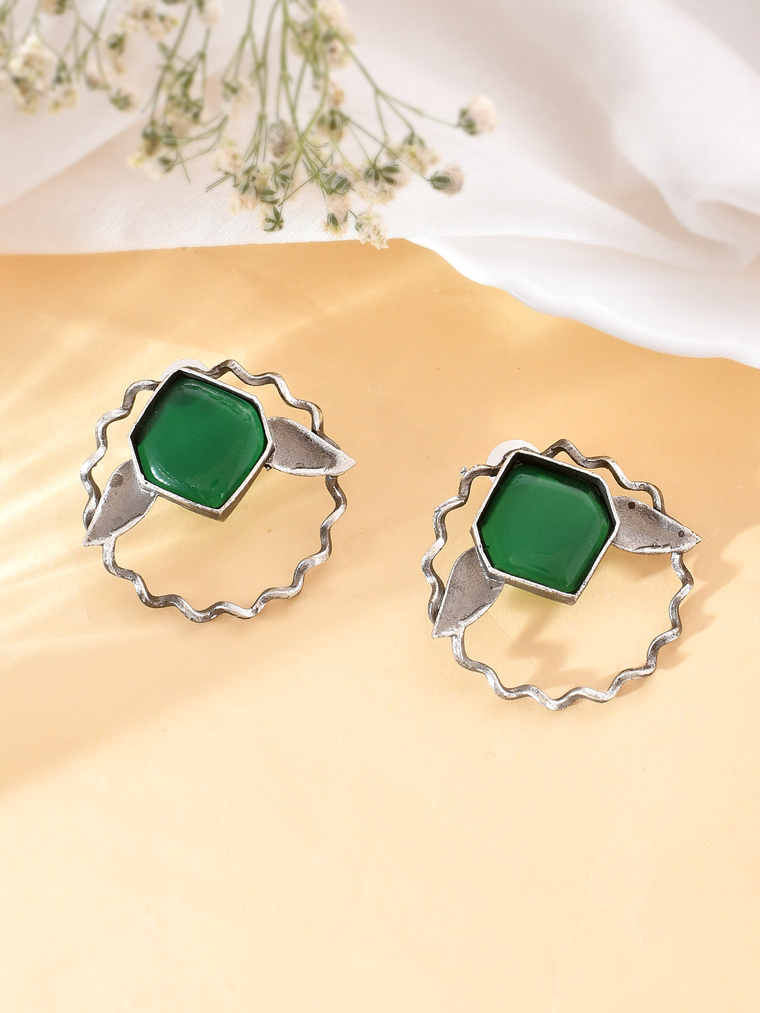 Silver Lined Earring