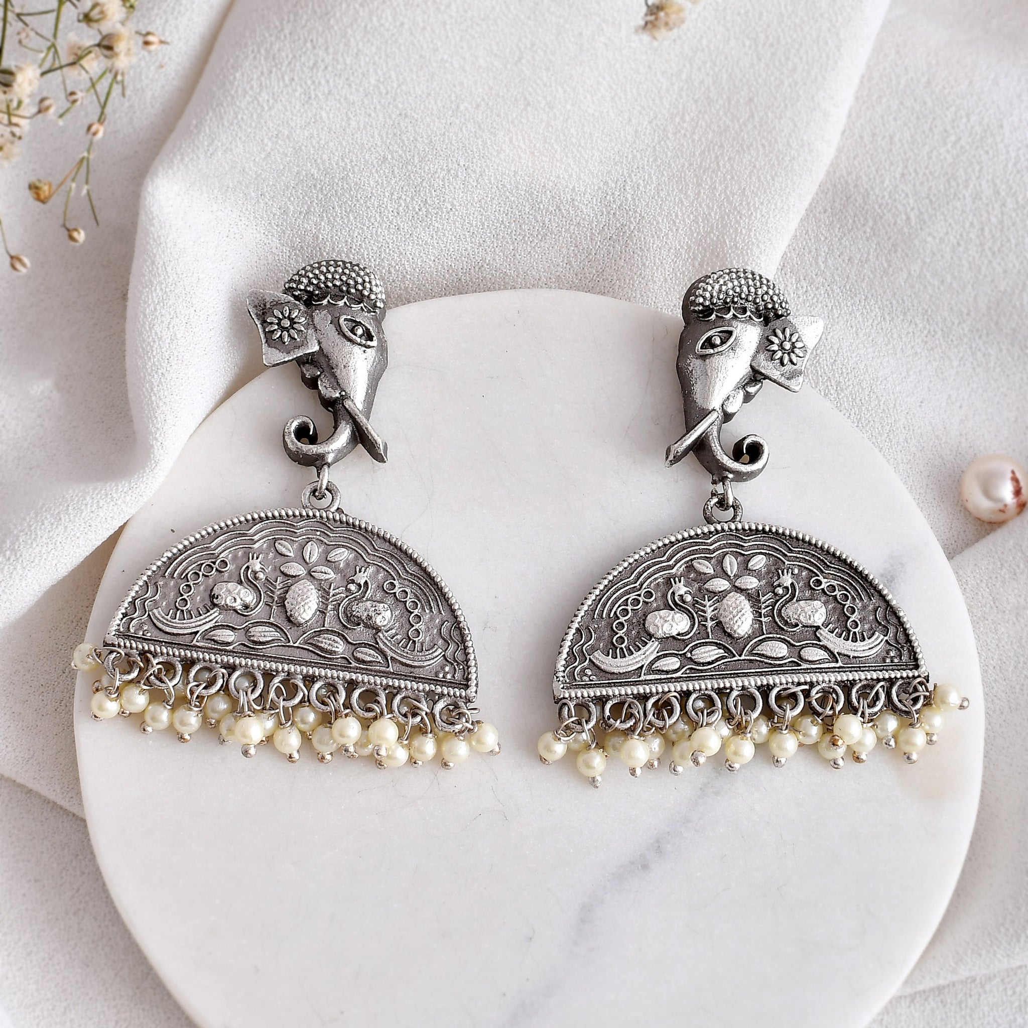 Threaded Tassels Earring