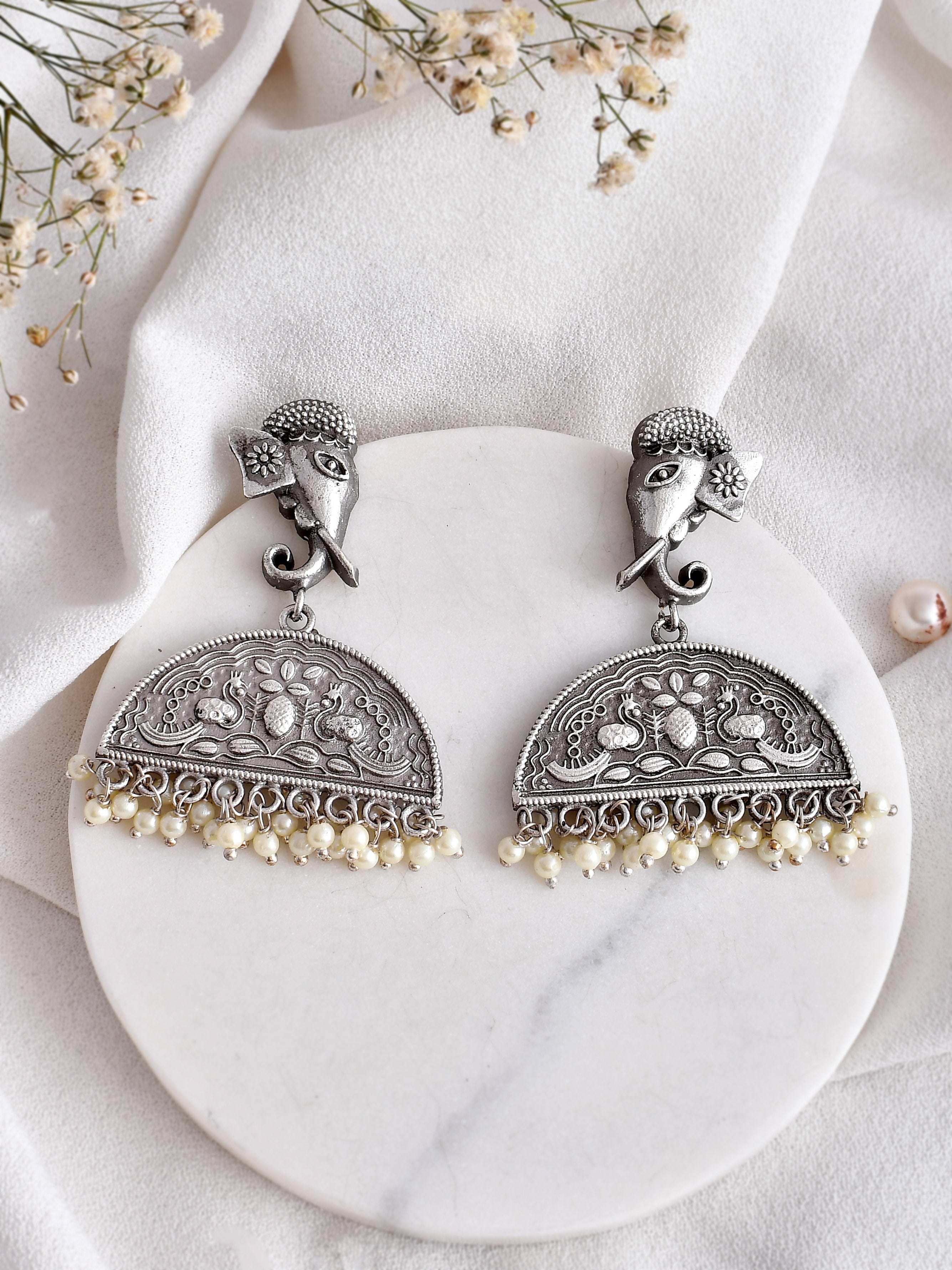 Threaded Tassels Earring