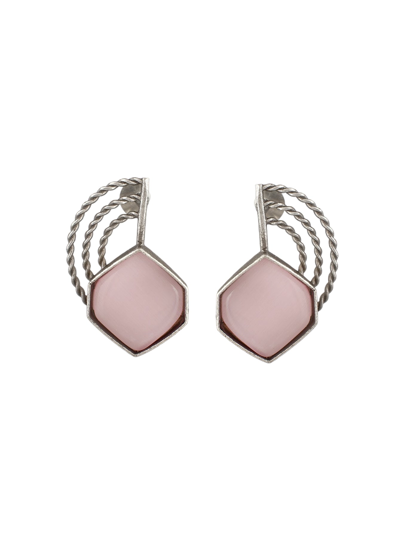 Raspberry Ripple Earring