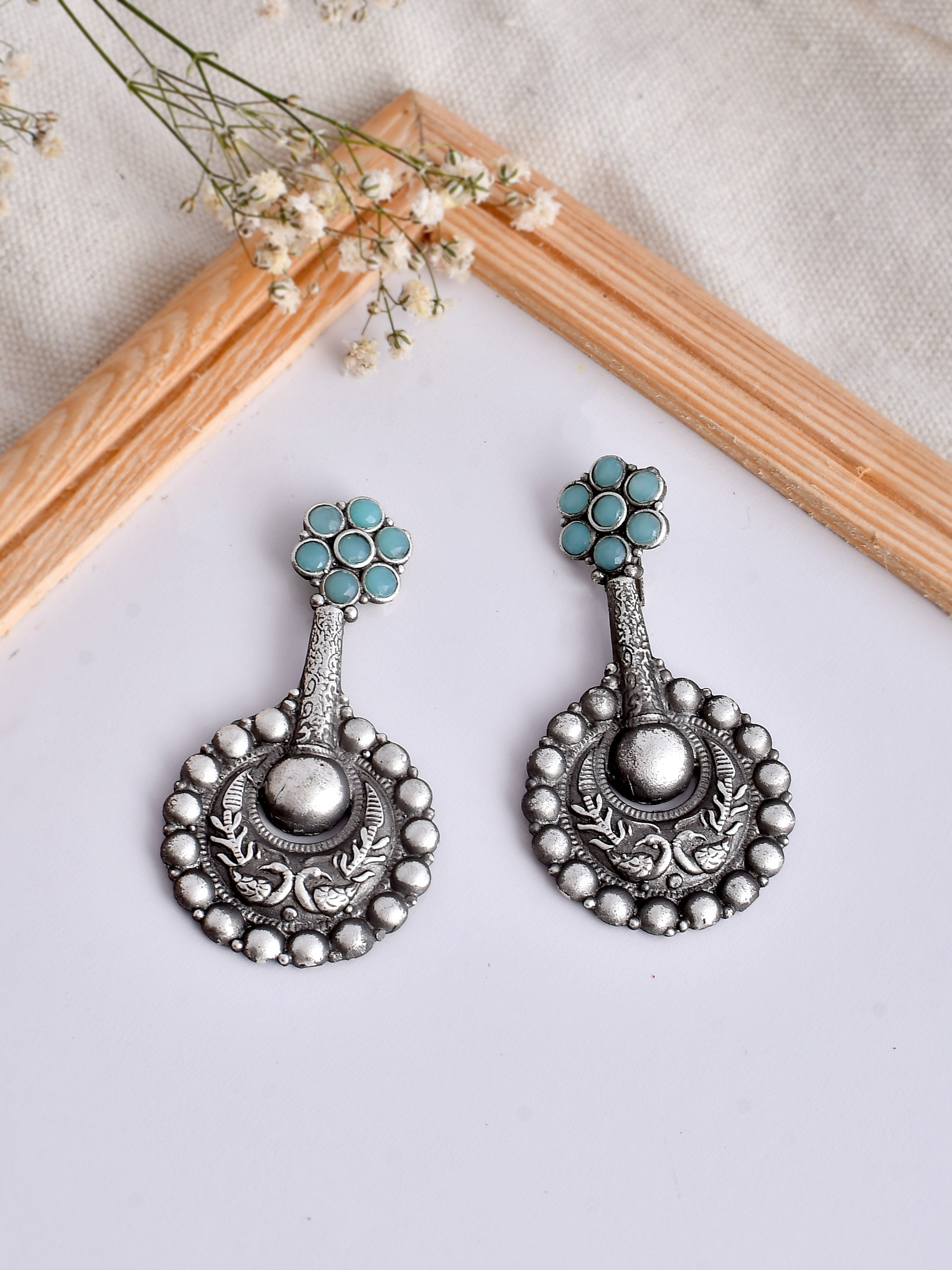 Seafoam Floral Bliss Earring