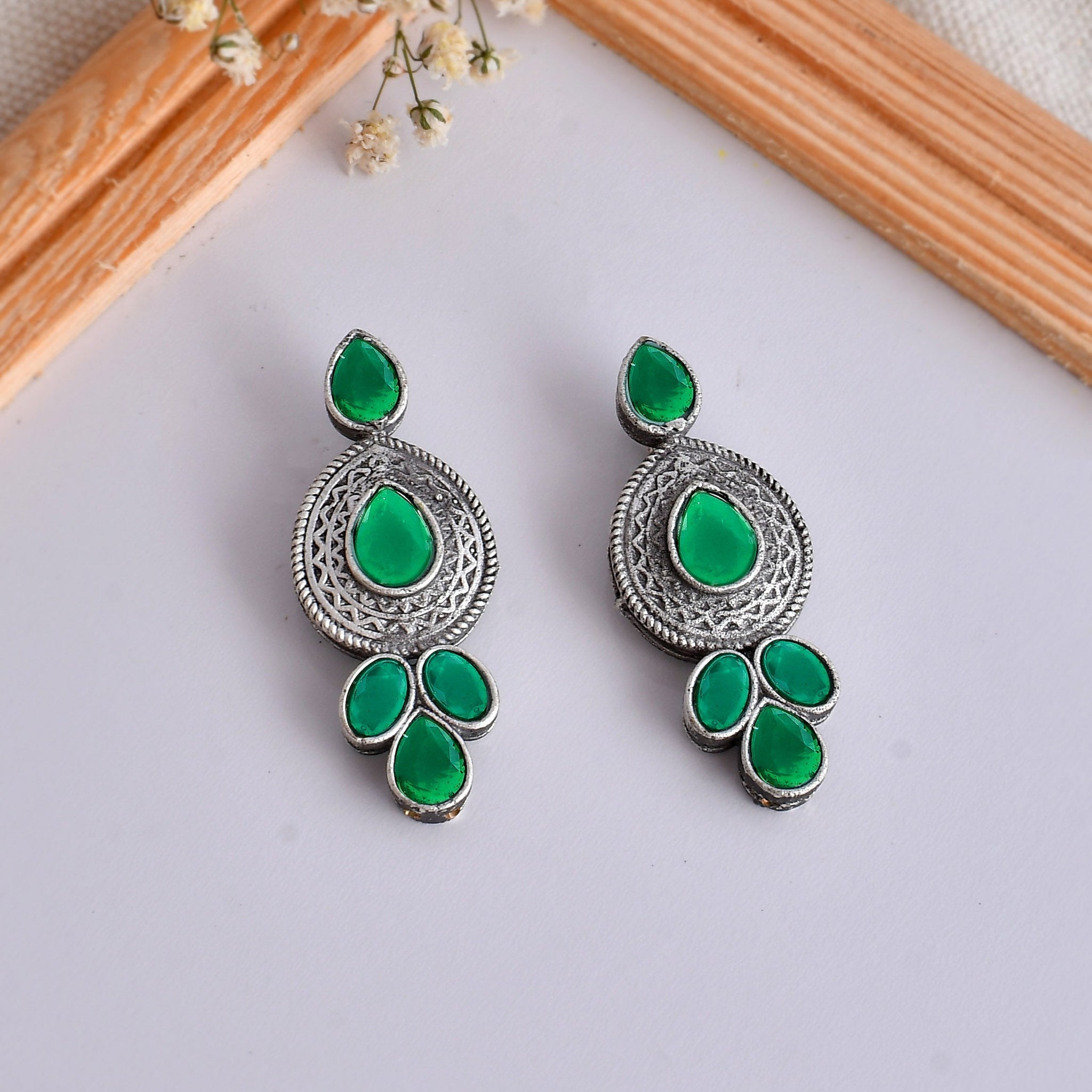 Jade Whisper Gems Earrings
