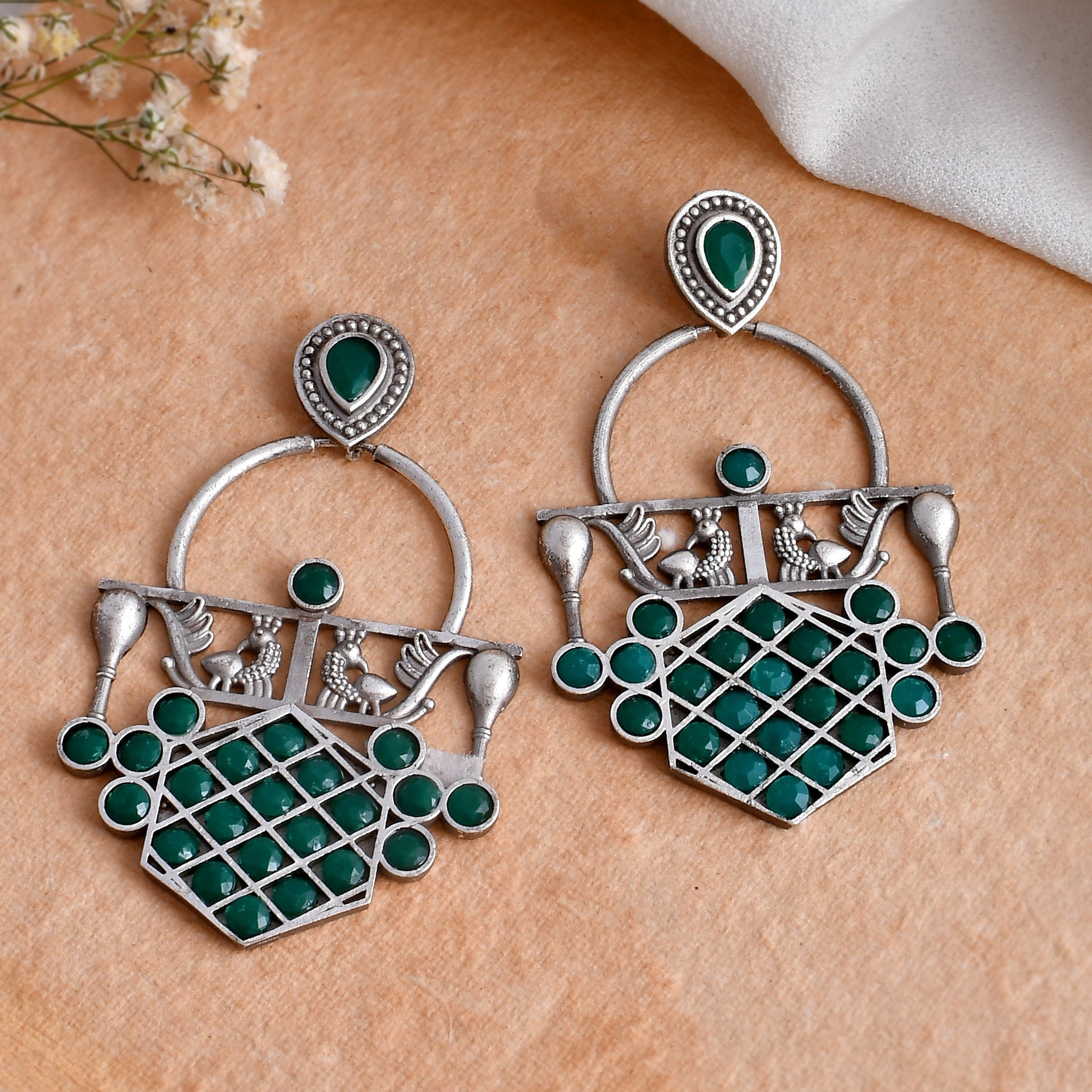 Emerald Eclipse Earring