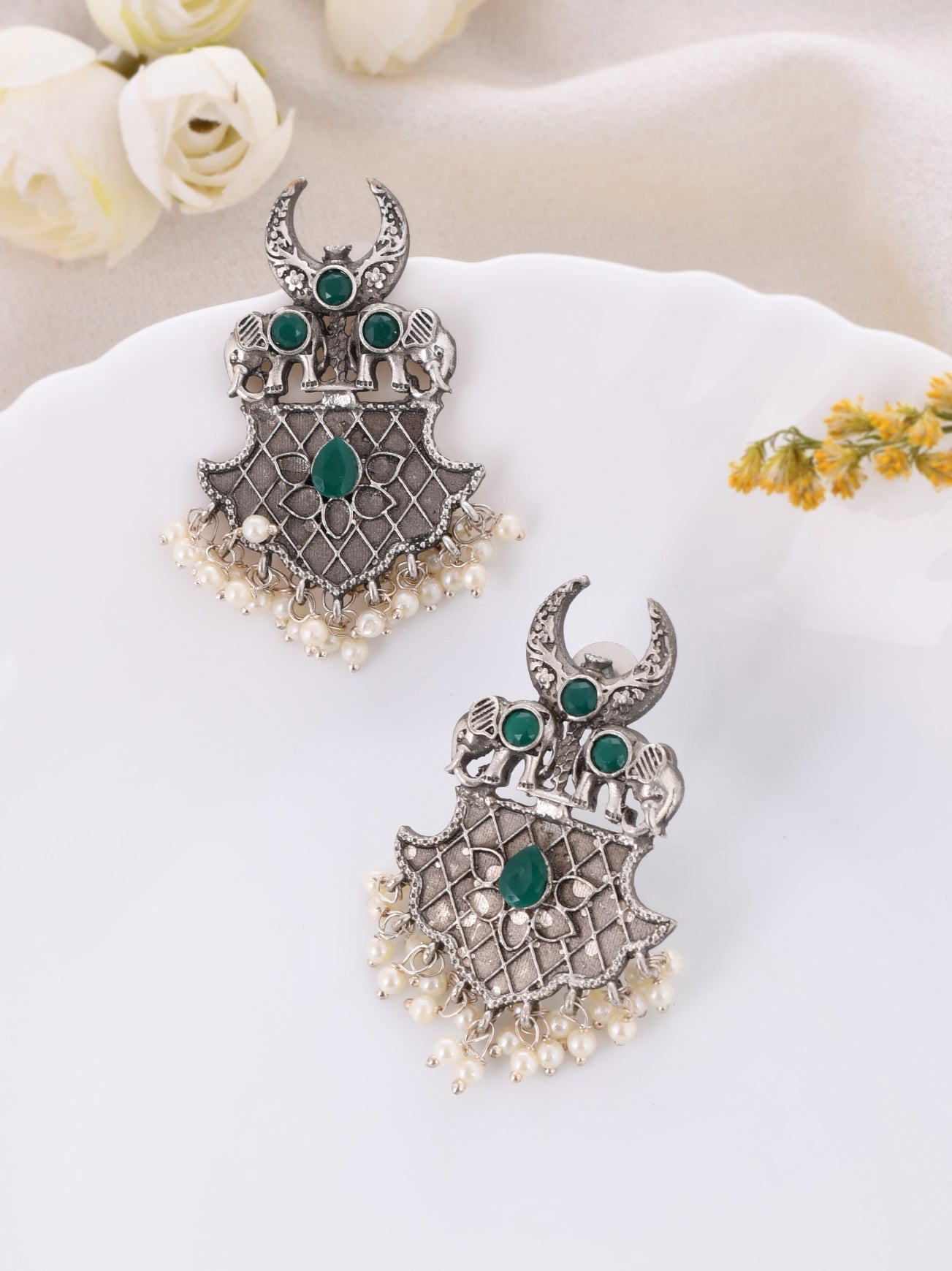 Green Glow Earring