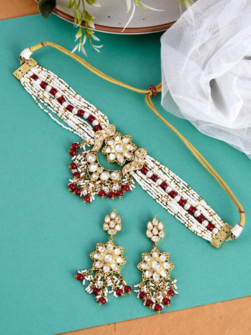 Dastoor Polki Kundan Designer Set