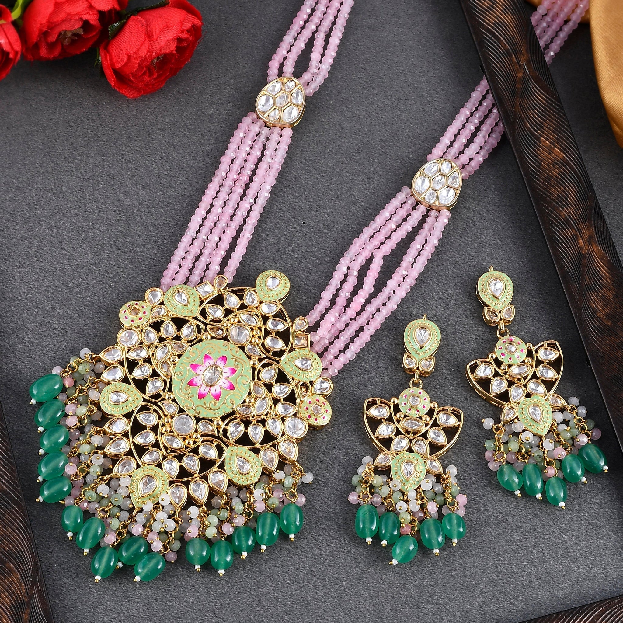 Dastoor Polki Kundan Designer Set