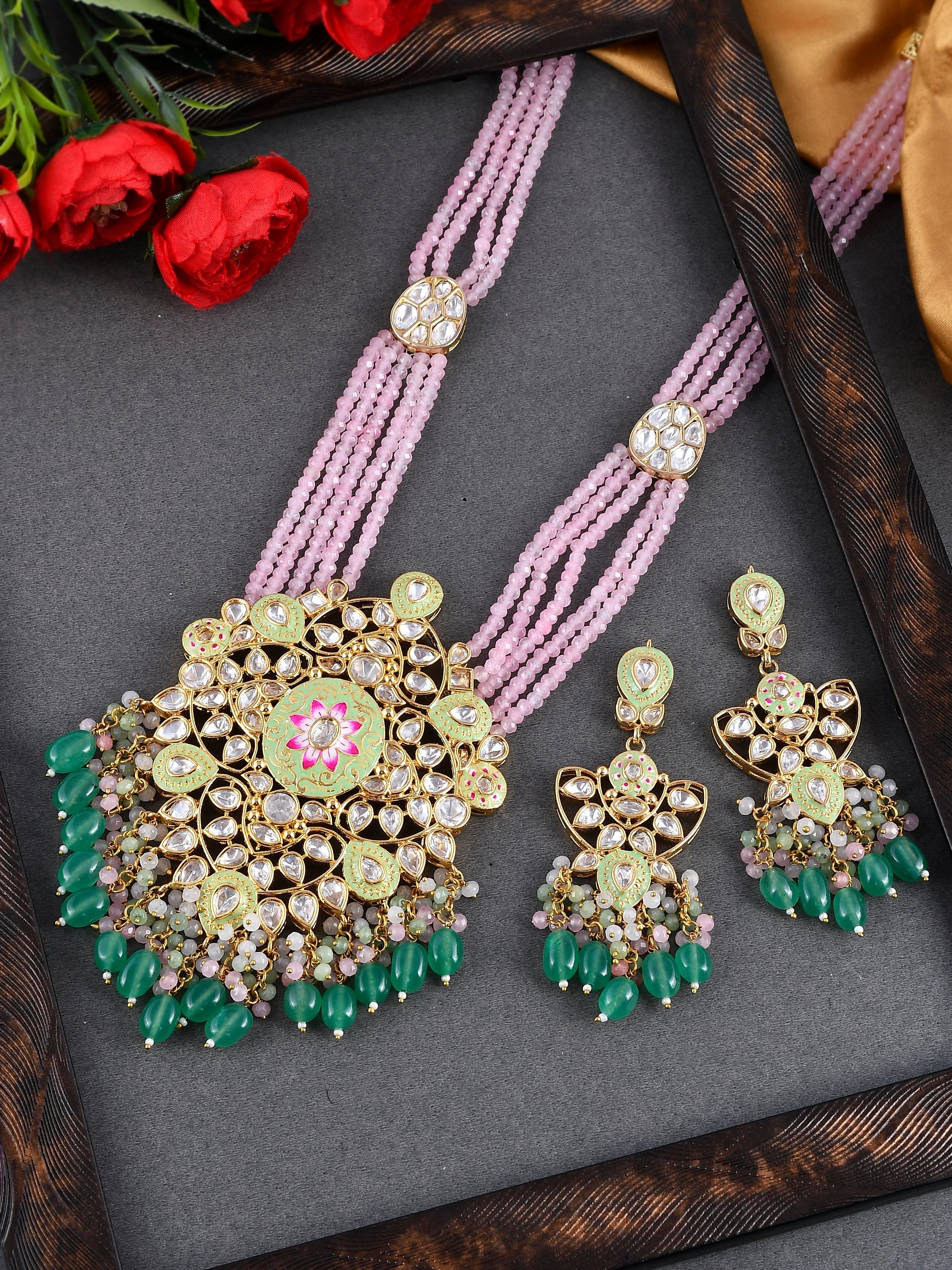 Dastoor Polki Kundan Designer Set