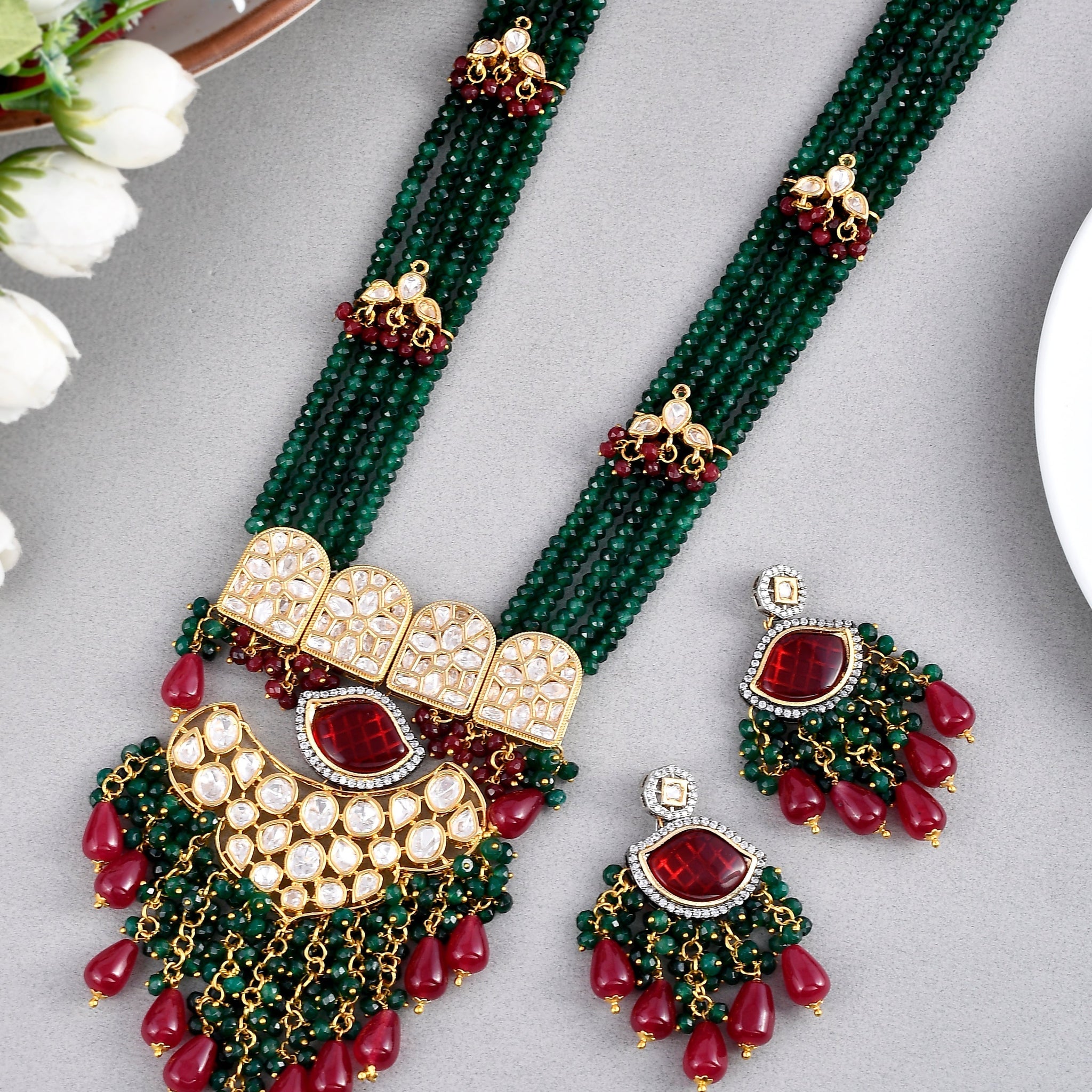 Dastoor Polki Kundan Designer Set