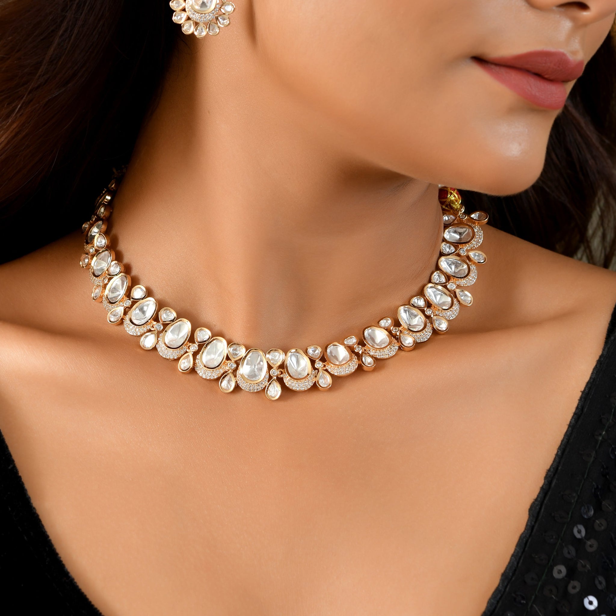 Polki Kundan Pearl Touch