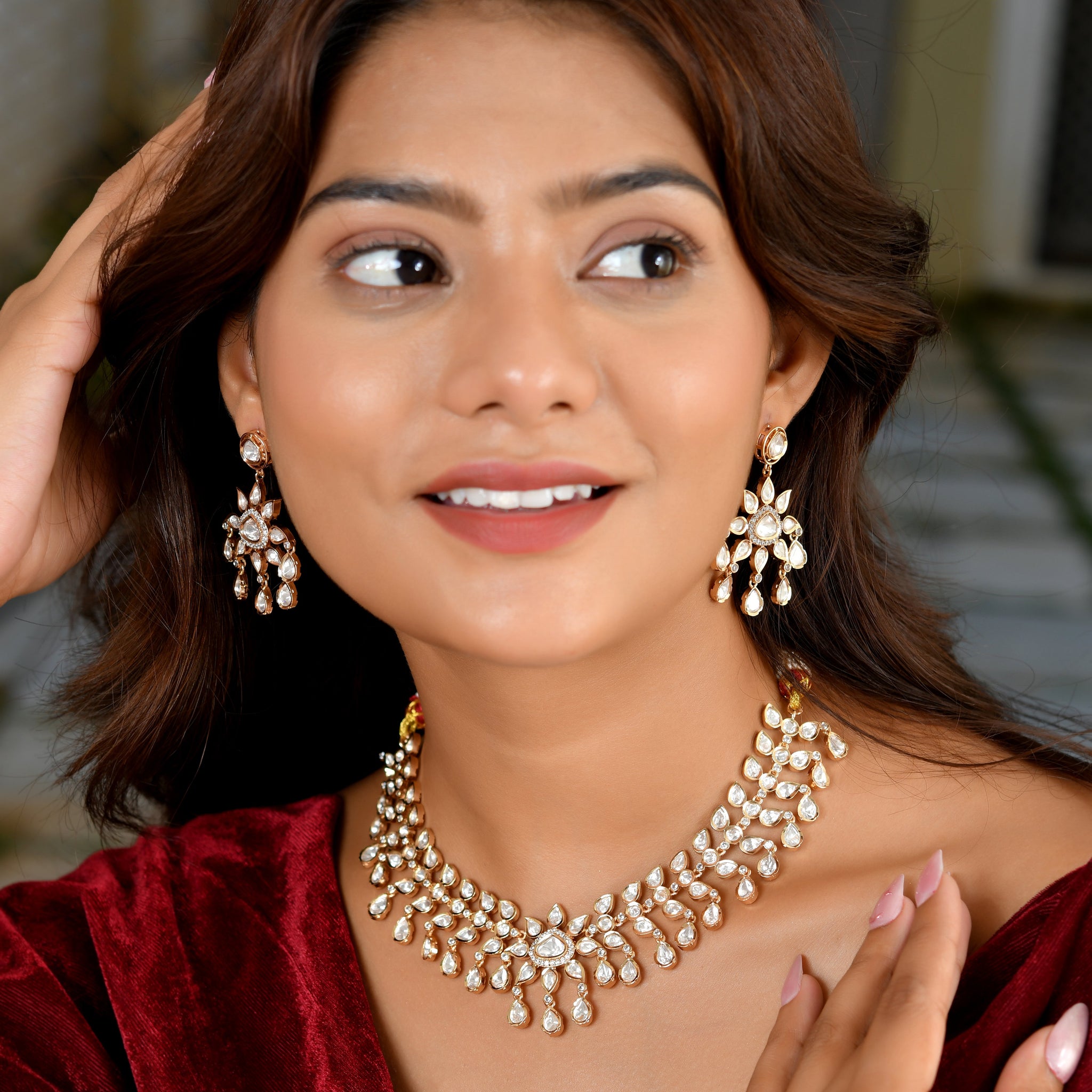 Ethnic Polki Kundan Aura