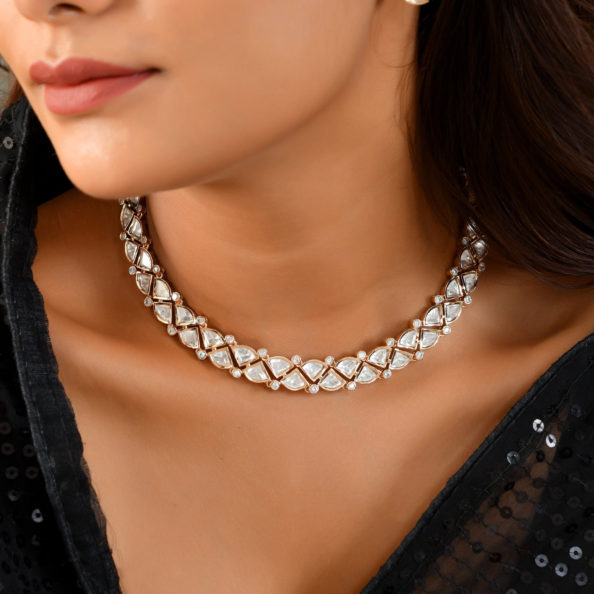 Polki Kundan Crown Glow