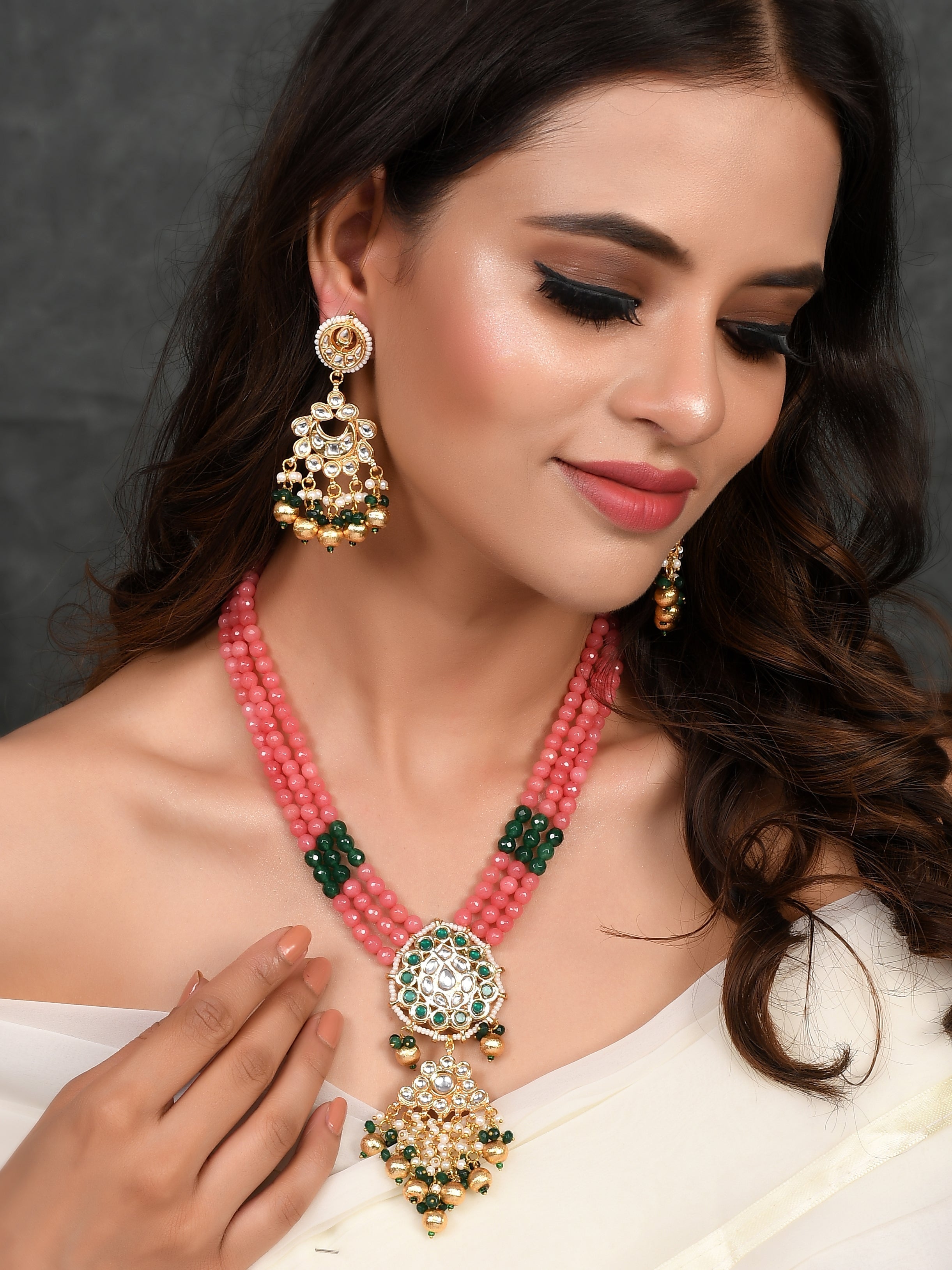 Dastoor Designer Multi Kundan Set