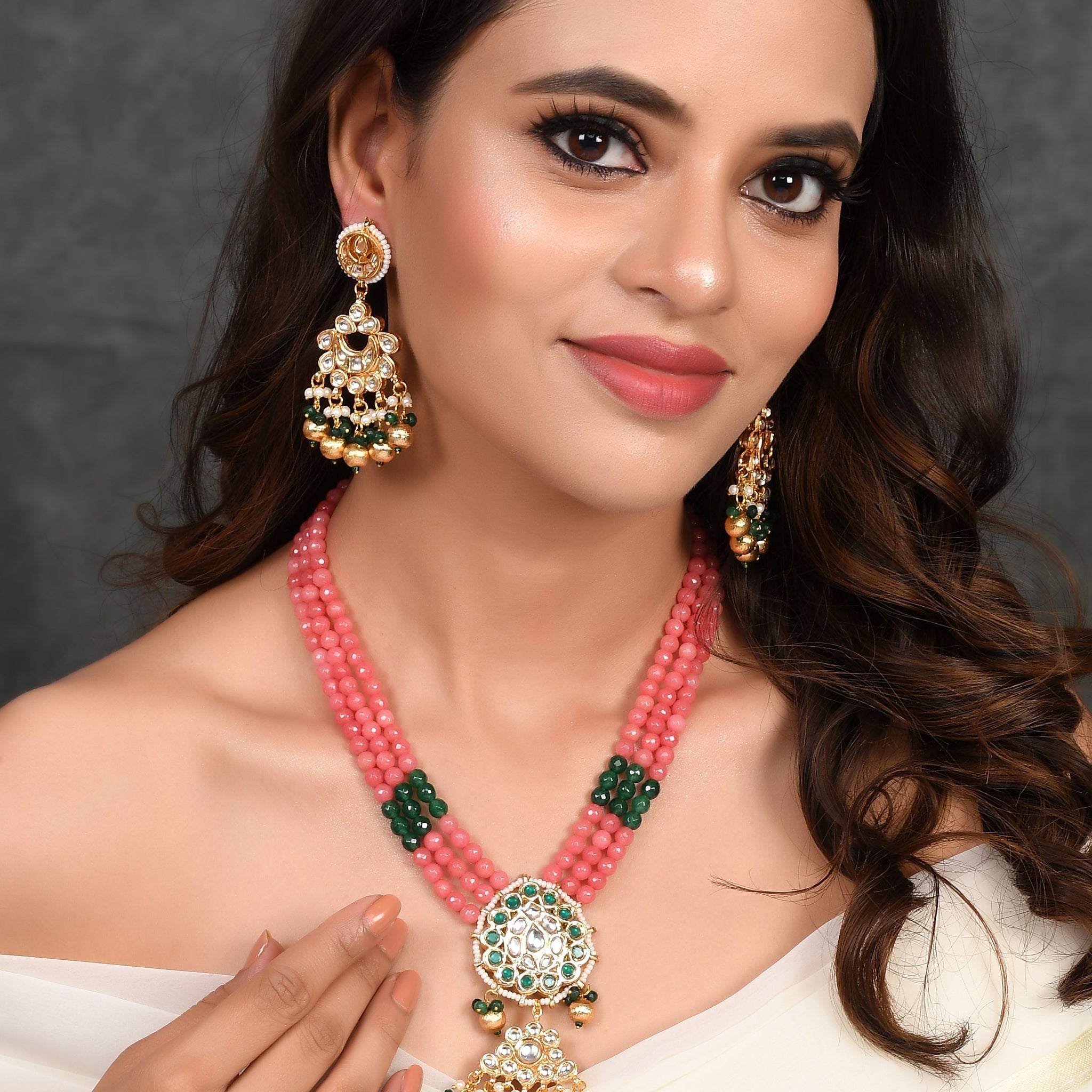 Dastoor Designer Multi Kundan Set
