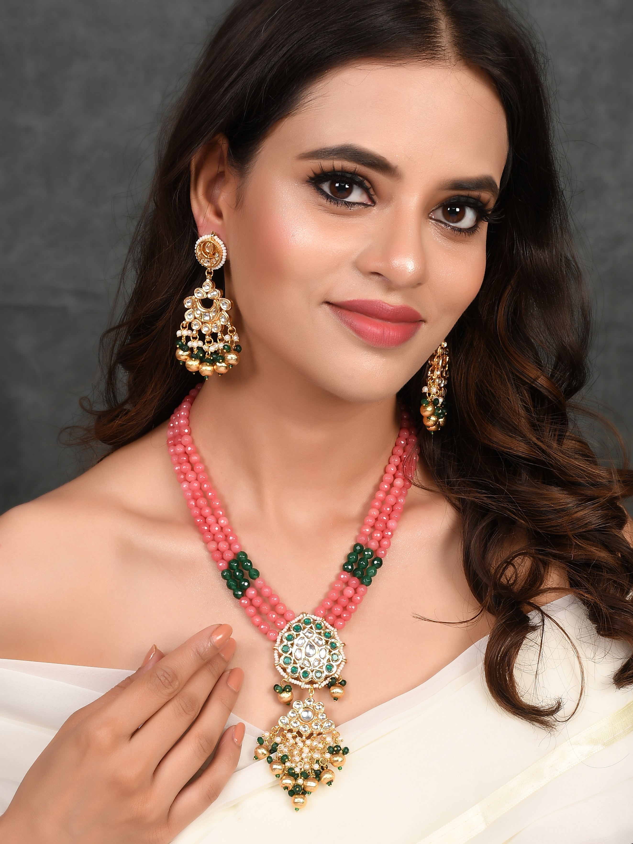 Dastoor Designer Multi Kundan Set