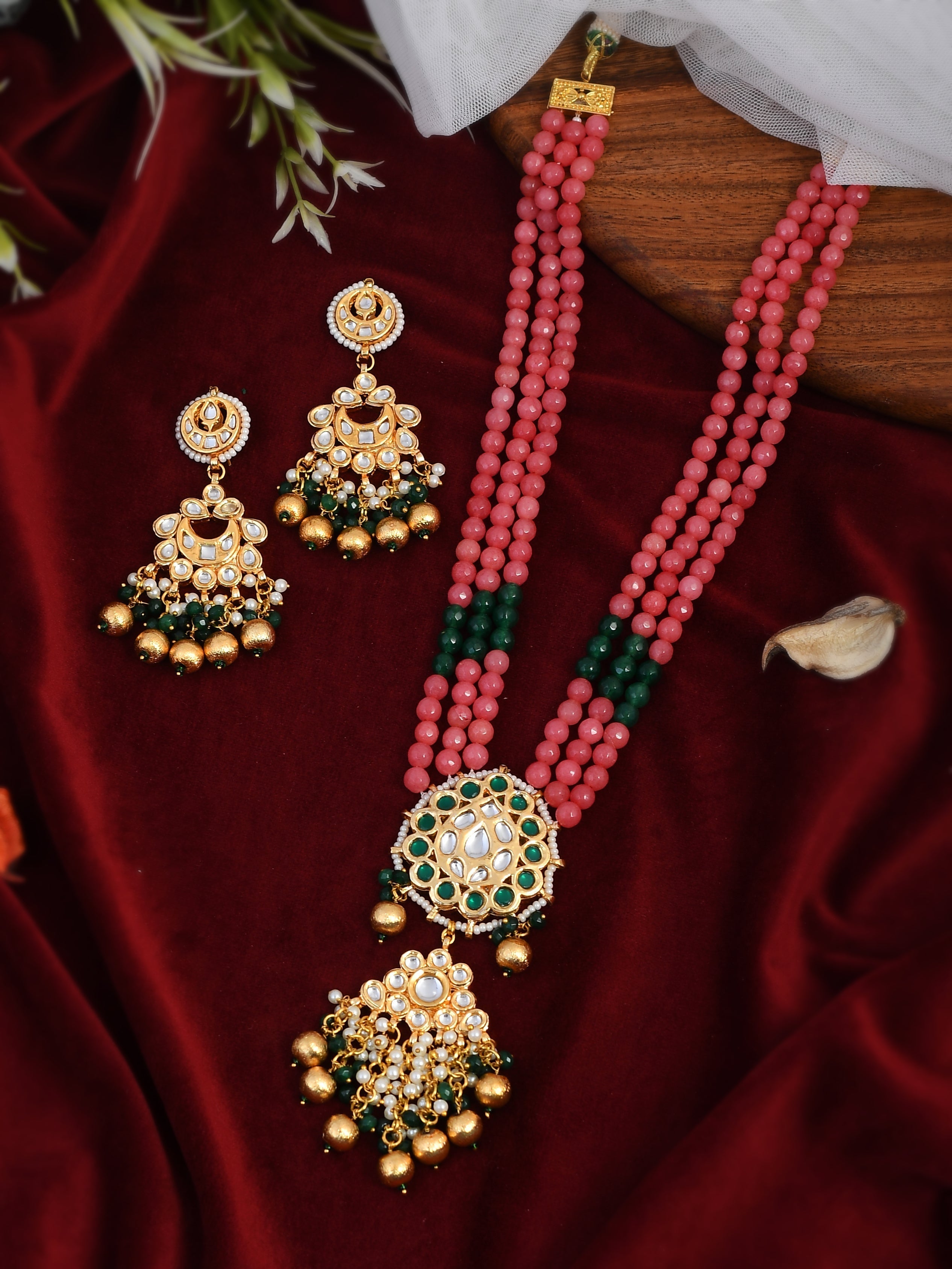Dastoor Designer Multi Kundan Set