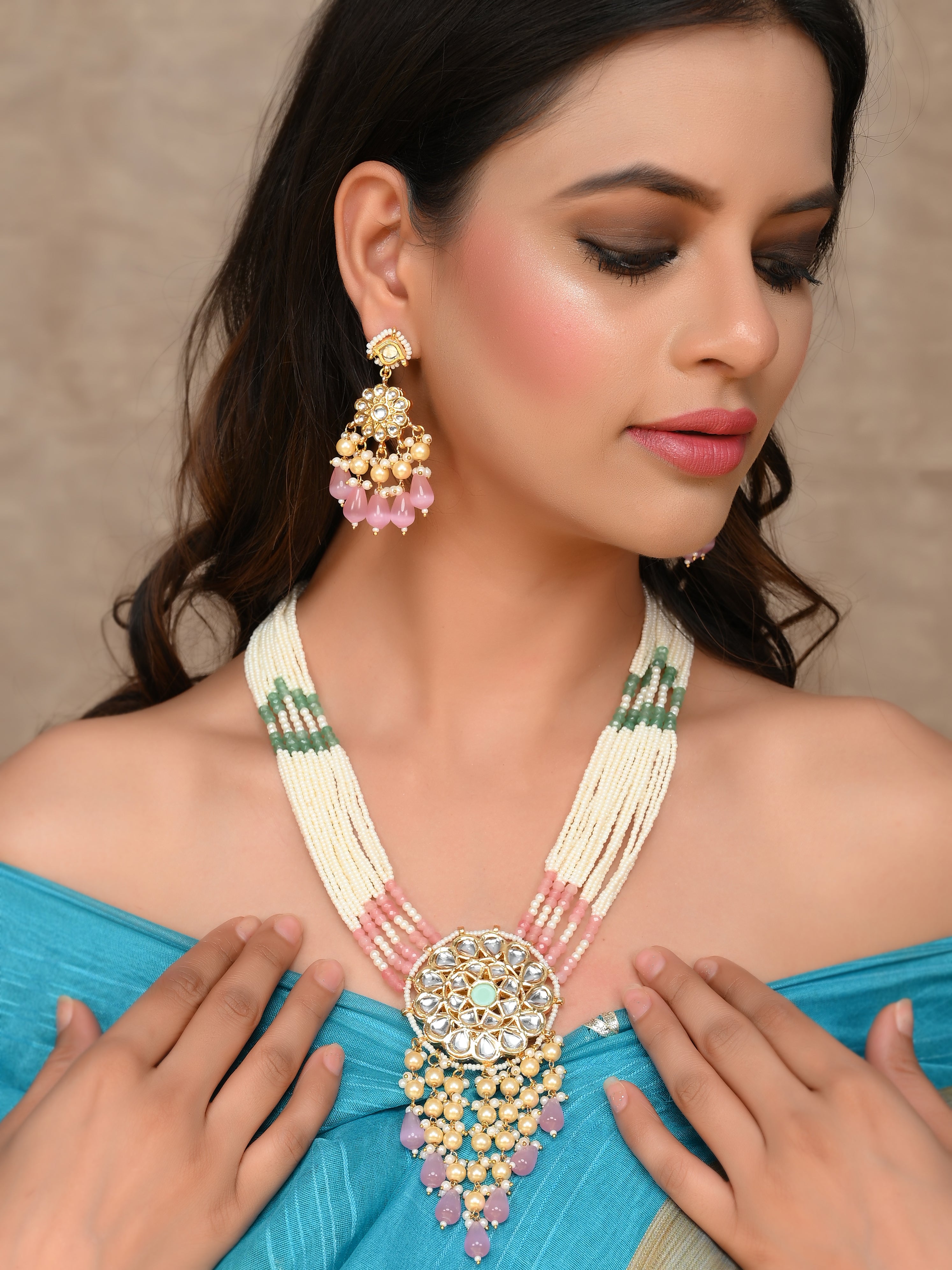Dastoor Royal Kundan Elegance Necklace Set