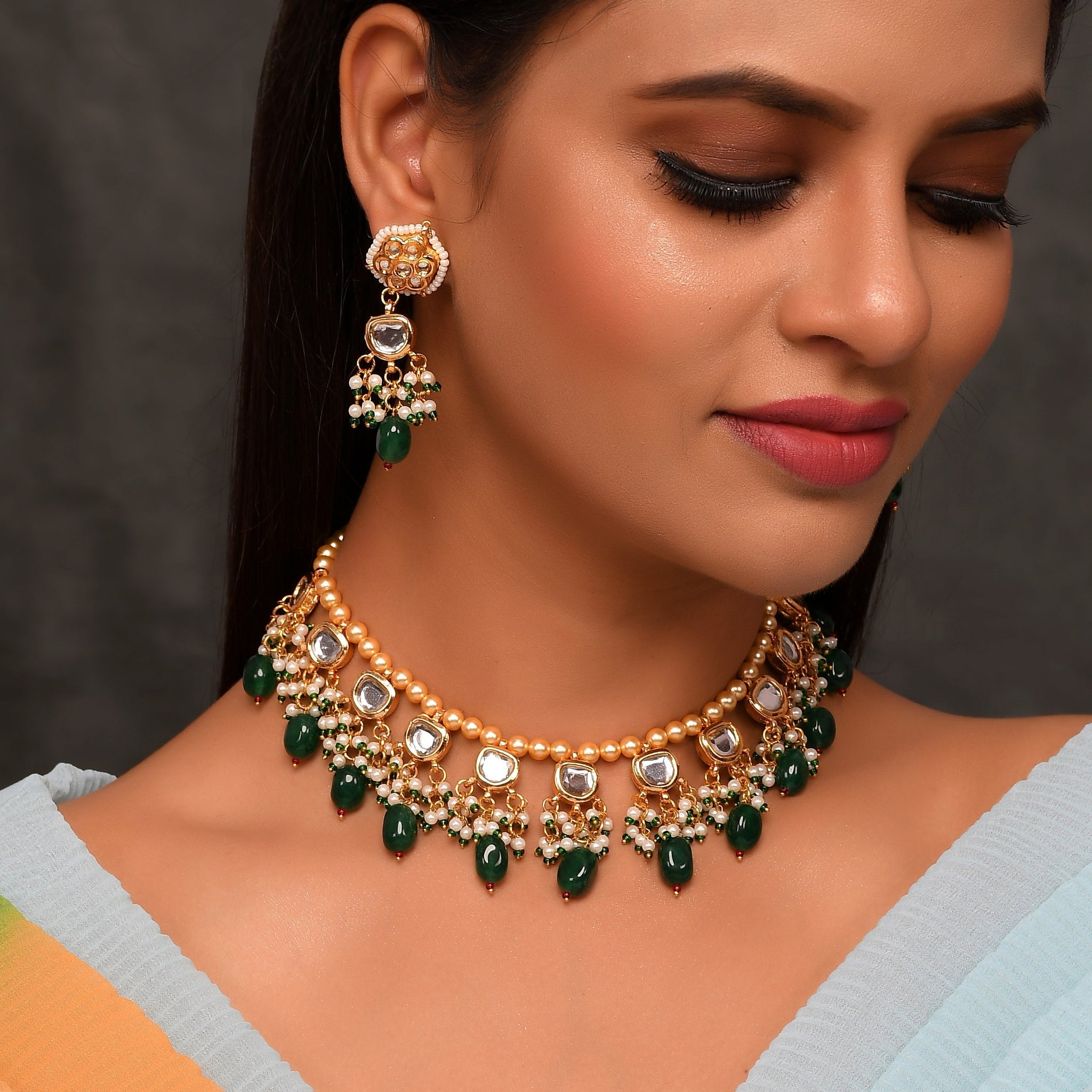 Dastoor Elegant Beautiful Necklace Set