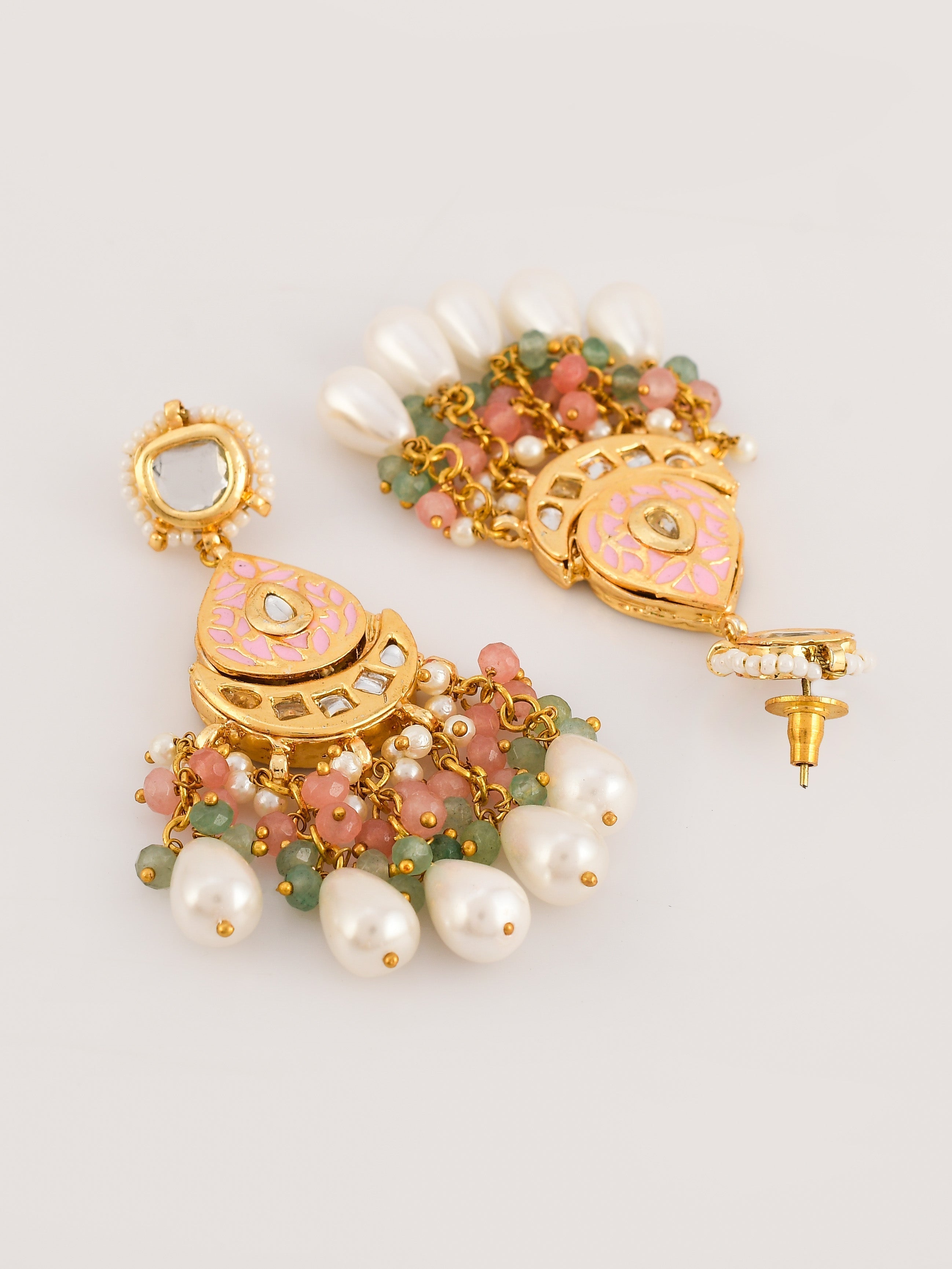 Pink Pearl Poetry Choker Necklace Set