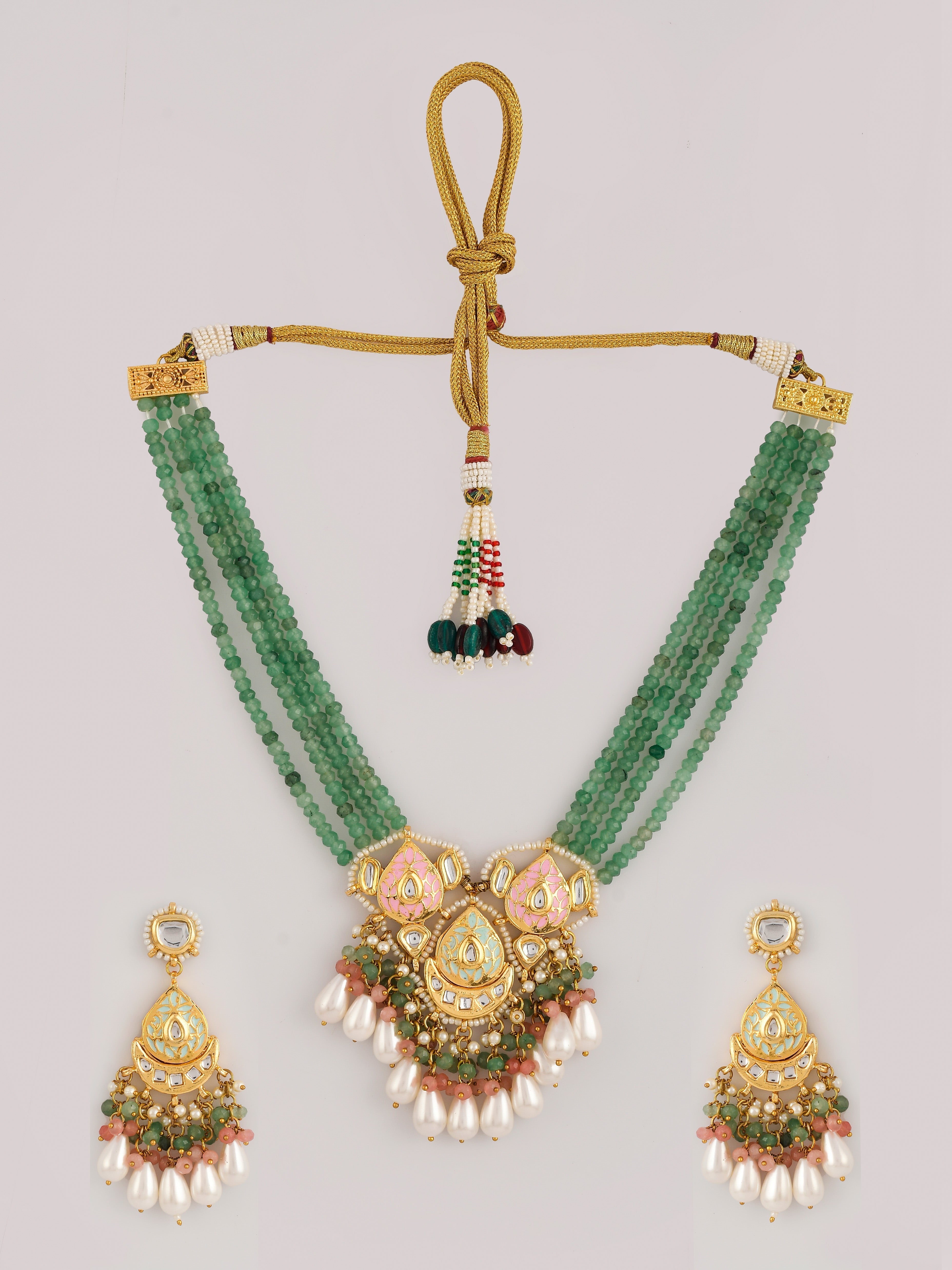 Victorian Velvet Choker Necklace Set