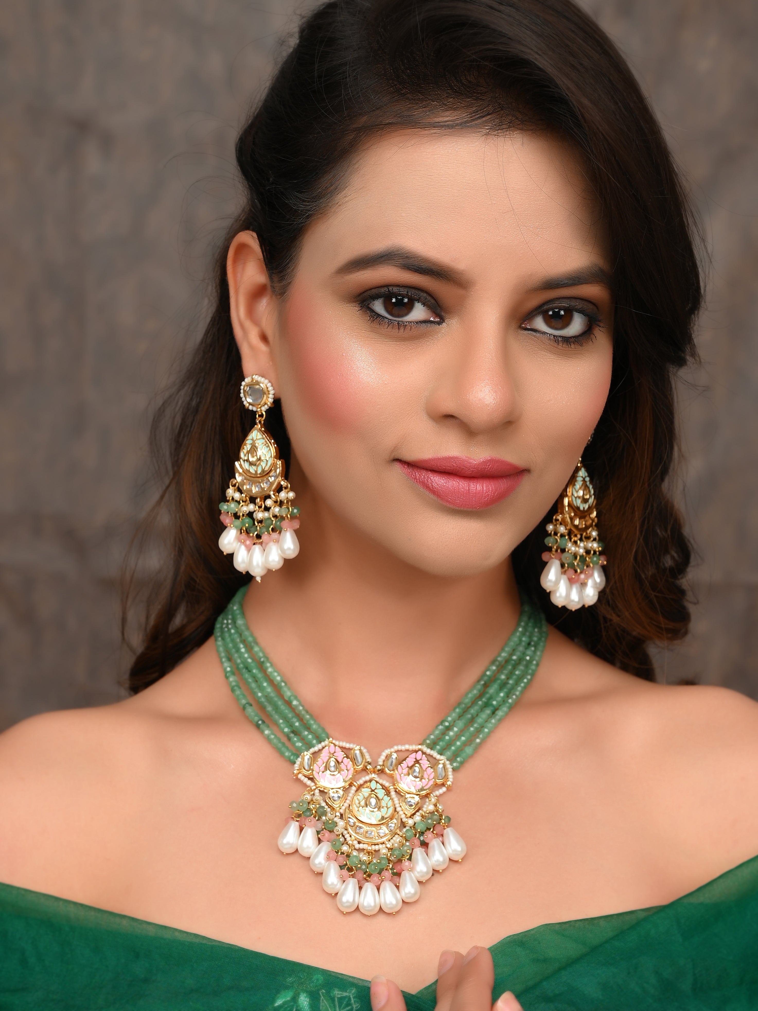 Victorian Velvet Choker Necklace Set
