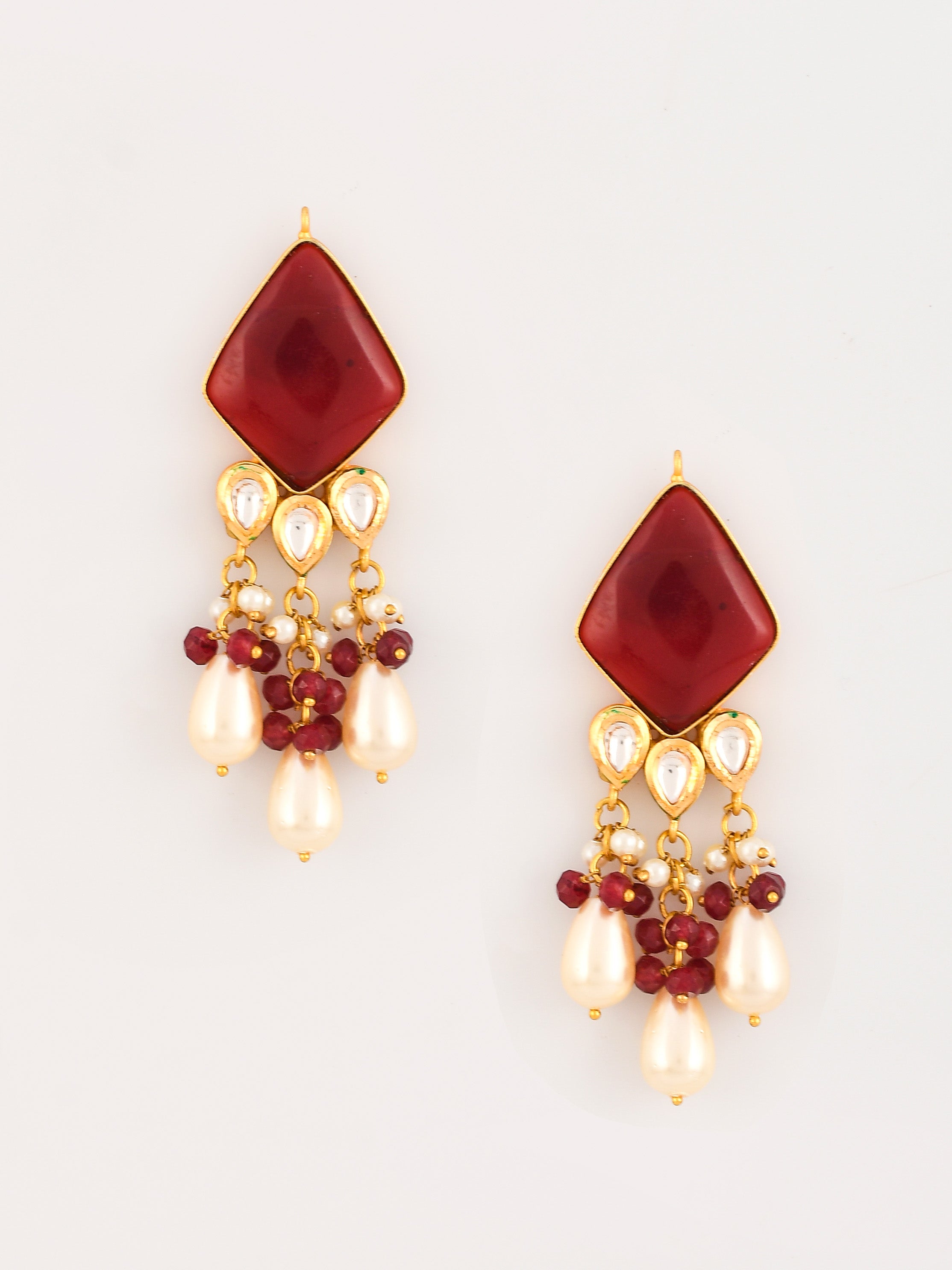 Dastoor Ruby Radiance Strand Necklace Set