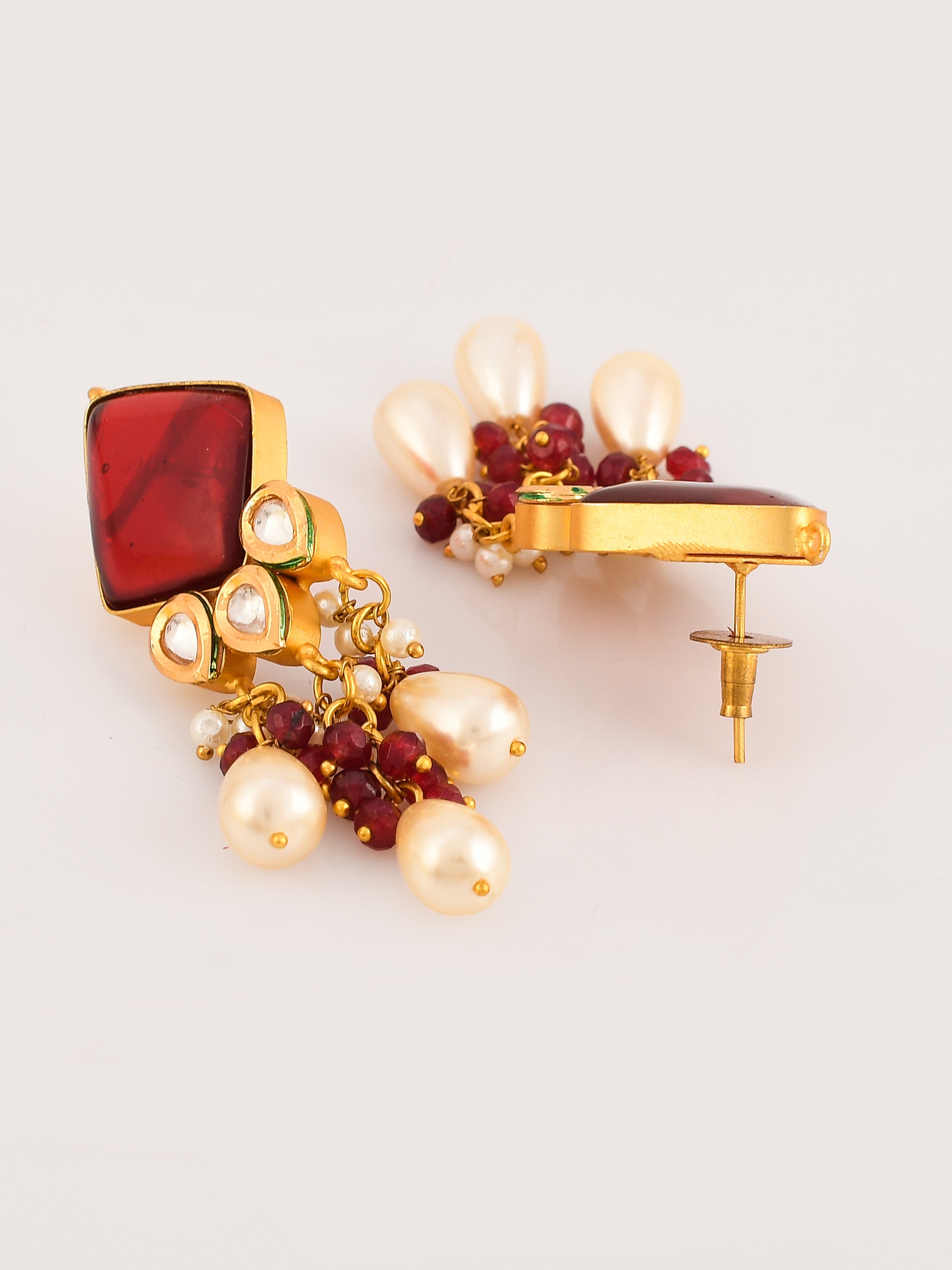Dastoor Ruby Radiance Strand Necklace Set